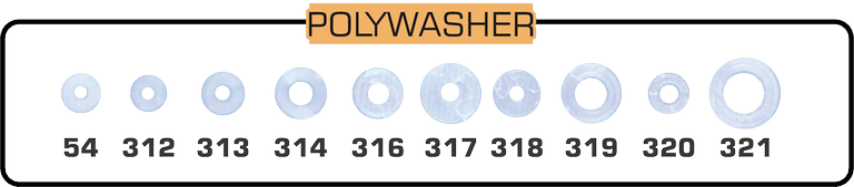 POLYWASHER FOR eyelet metal