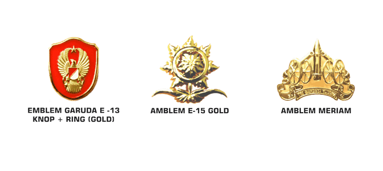 AMBLEM BESI METAL TNI POLISI
